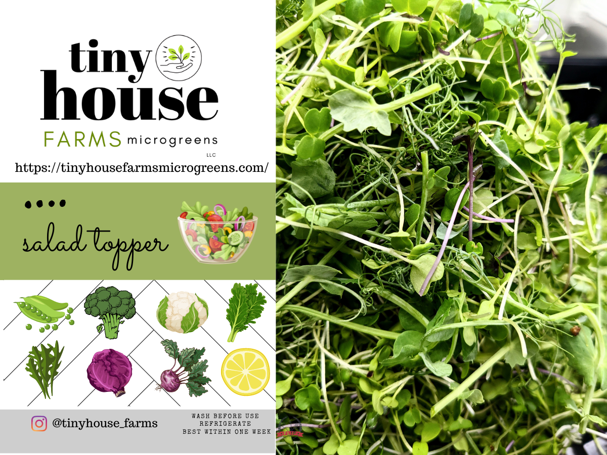 Micro Topper Salad Micro Topper – Tiny House Farms Microgreens